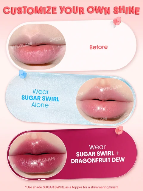 مربای لب ژله ای شیگلم رنگ Sugar Swirl