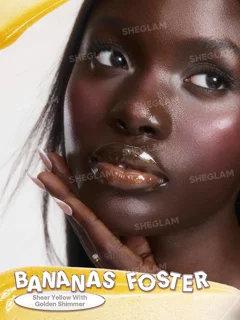 لیپ گلاس شاین دار ضد آب شیگلم مدل Glass Lock Air Gloss رنگ Bananas Foster