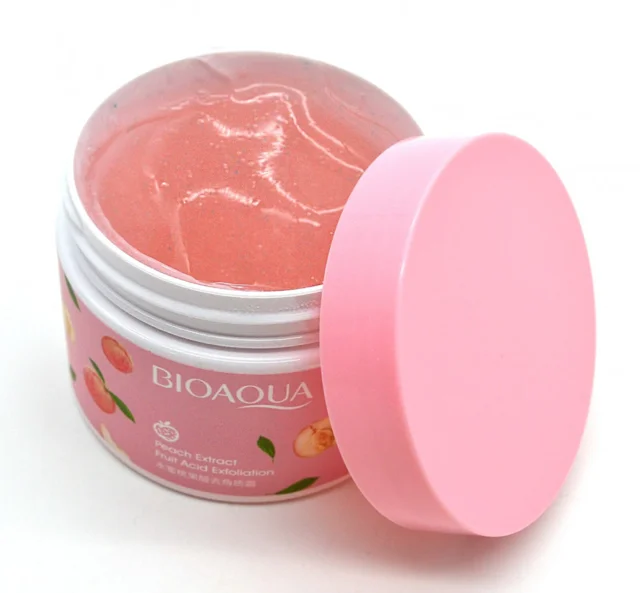 اسکراب لایه بردار صورت و بدن هلو بیوآکوا Bioaqua