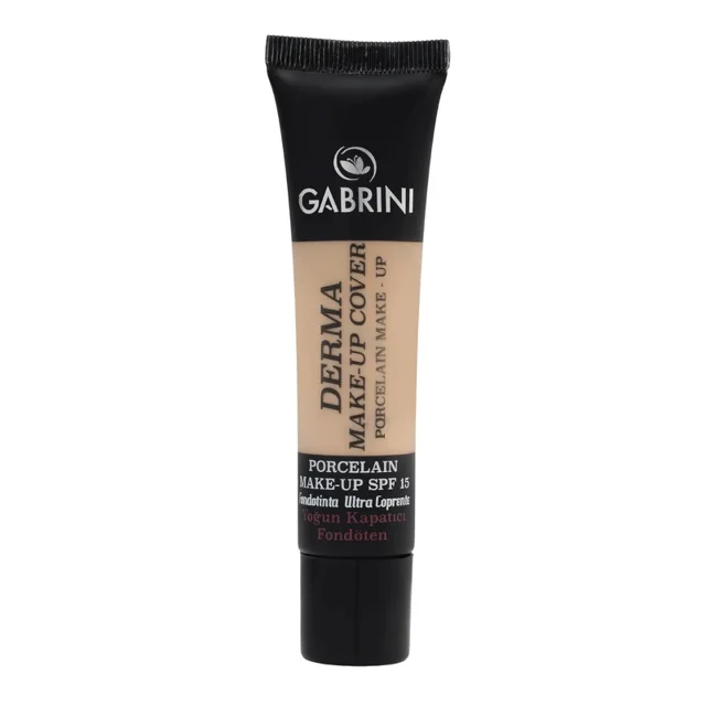 کرم پودر مایع SPF 15 گابرینی مدل Derma شماره 101