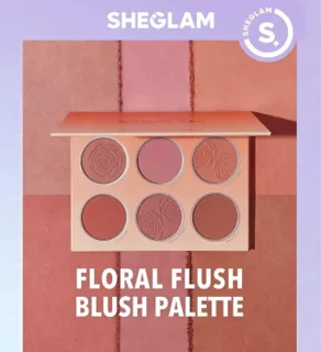 پالت رژ گونه 6 رنگ شیگلم مدل Foloral Flush مدل FLORAL