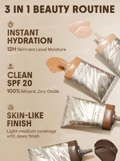 کرم ضد آفتاب شیگلم مدل Dew & Done skin tint با SPF 20 رنگ Honey