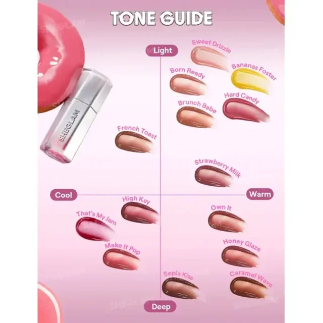 لیپ گلاس ضد آب شیگلم مدل Glass Lock Air Gloss رنگ Sepia Kiss