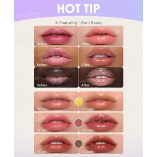 لیپ گلاس ضد آب شیگلم مدل Glass Lock Air Gloss رنگ Sepia Kiss