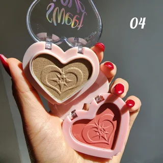 رژگونه و هایلایتر قلبی برند اورجینال هدی موجی
