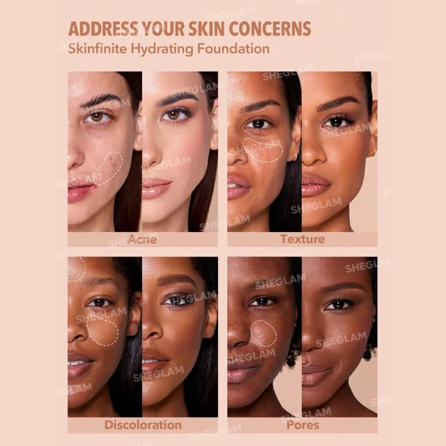 کرم پودر آبرسان Skinfinite شیگلم رنگ Fair