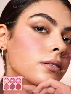 پالت رژ گونه 6 رنگ شیگلم مدل Foloral Flush رنگ Blushing Bouquet