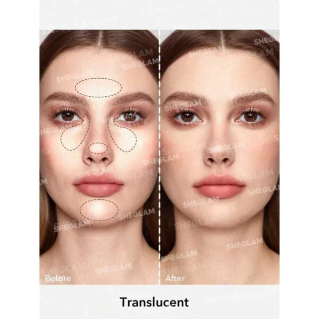 پودر بیک آرایش شیگلم مدل Baked Glow رنگ Translucent