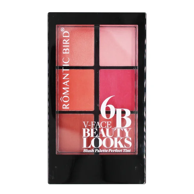 پالت رژ گونه رمانتیک برد مدل 6B V-Face Beauty Looks کد A