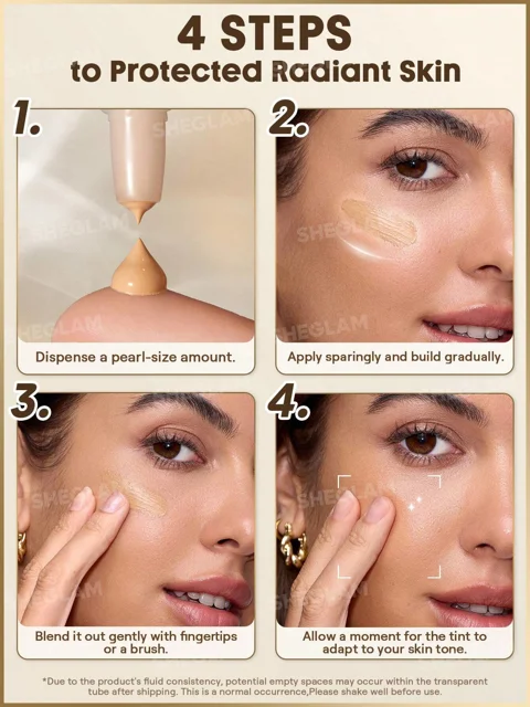 کرم ضد آفتاب شیگلم مدل Dew & Done skin tint با SPF 20 رنگ SAND
