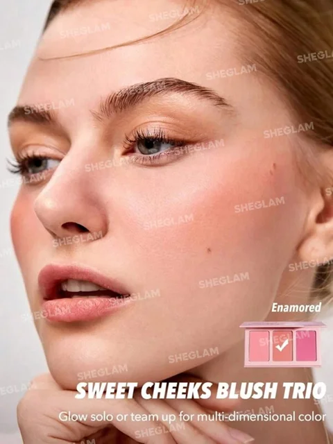 پالت رژگونه سه رنگ شیگلم مدل Enamored