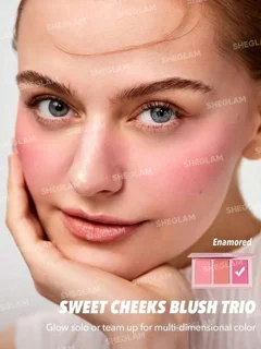 پالت رژگونه سه رنگ شیگلم مدل Enamored