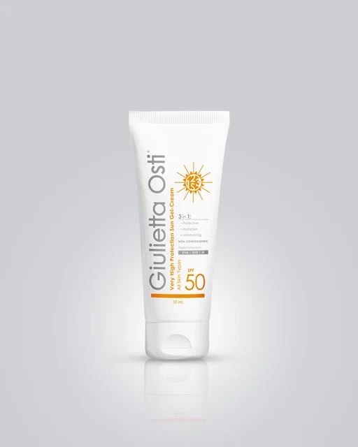 کرم ژل ضد آفتاب مناسب انواع پوست spf 50 جولیتا اُستی