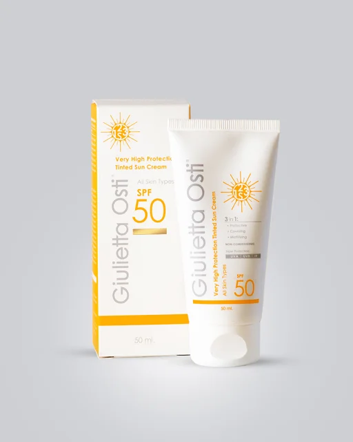 کرم ضد آفتاب رنگی spf 50 جولیتا اُستی